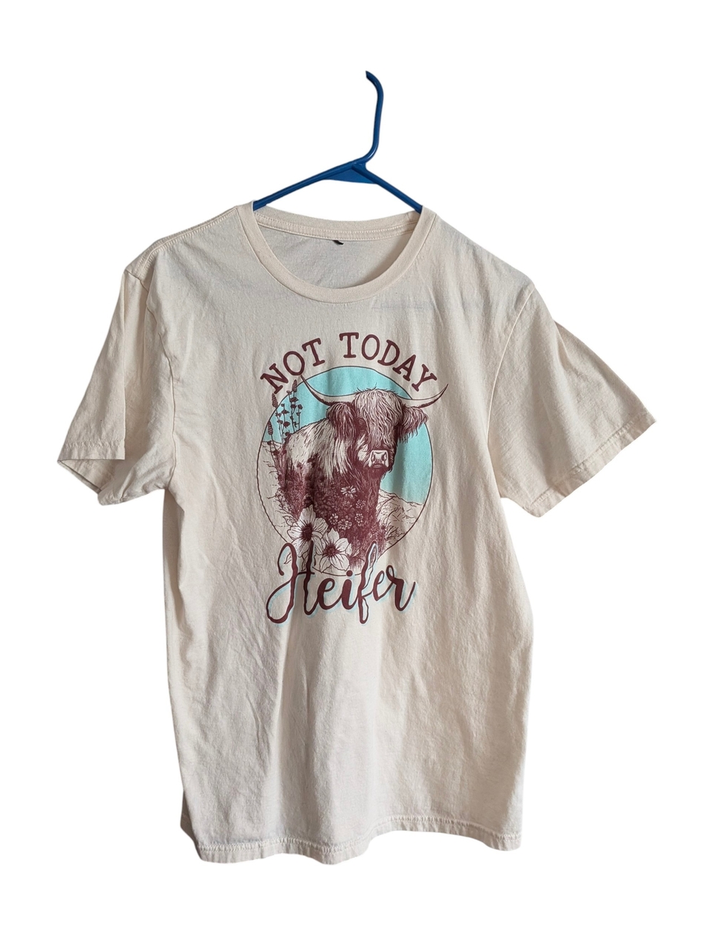 Not Today Heifer Graphic Tee - Cream
